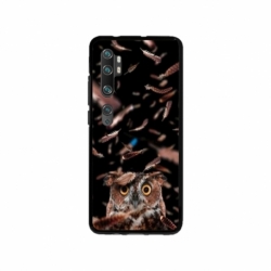 Husa personalizata tip carcasa HQPrint pentru Xiaomi Mi Note 10 Pro, model Owl, multicolor, S1D1M0334