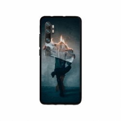 Husa personalizata tip carcasa HQPrint pentru Xiaomi Mi Note 10 Pro, model Burn the News, multicolor, S1D1M0345
