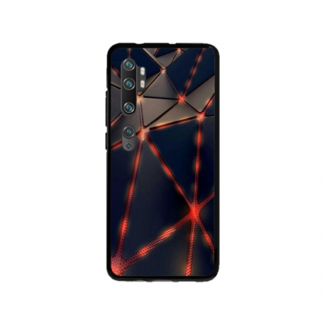 Husa personalizata tip carcasa HQPrint pentru Xiaomi Mi Note 10 Pro, model Lava Triangles, multicolor, S1D1M0367