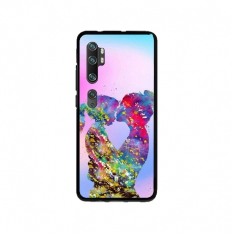 Husa personalizata tip carcasa HQPrint pentru Xiaomi Mi Note 10 Pro, model Colorful Love, multicolor, S1D1M0376