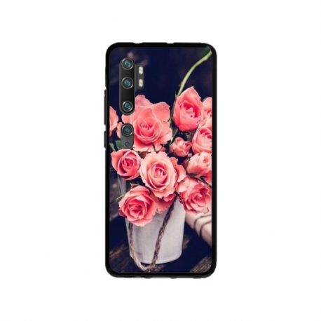Husa personalizata tip carcasa HQPrint pentru Xiaomi Mi Note 10 Pro, model Flowers 22, multicolor, S1D1M0379