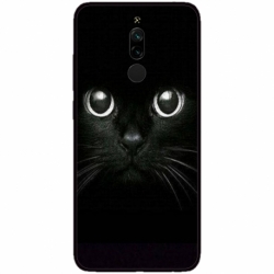 Husa personalizata tip carcasa HQPrint pentru Xiaomi Redmi 8A, model Black Cat 1, multicolor, S1D1M0015