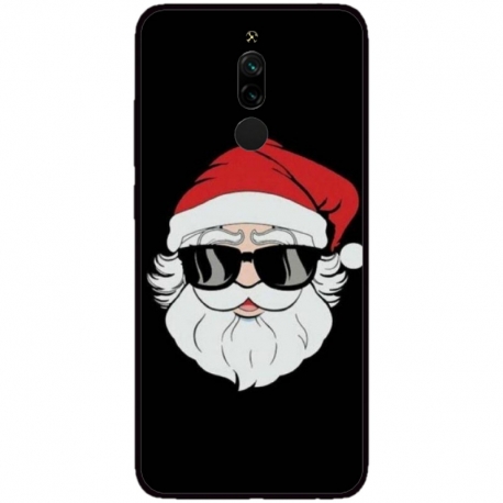 Husa personalizata tip carcasa HQPrint pentru Xiaomi Redmi 8A, model Cool Santa, multicolor, S1D1M0046