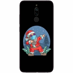 Husa personalizata tip carcasa HQPrint pentru Xiaomi Redmi 8A, model Covid Santa, multicolor, S1D1M0055