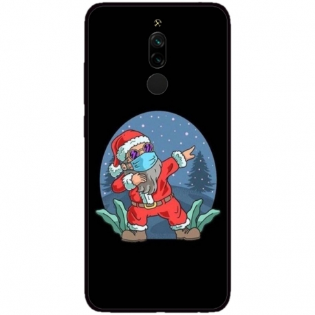 Husa personalizata tip carcasa HQPrint pentru Xiaomi Redmi 8A, model Covid Santa, multicolor, S1D1M0055