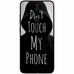 Husa personalizata tip carcasa HQPrint pentru Xiaomi Redmi 8A, model Dont touch my phone 2, multicolor, S1D1M0065