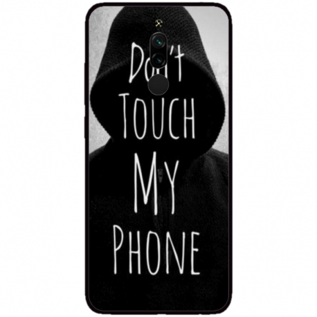 Husa personalizata tip carcasa HQPrint pentru Xiaomi Redmi 8A, model Dont touch my phone 2, multicolor, S1D1M0065
