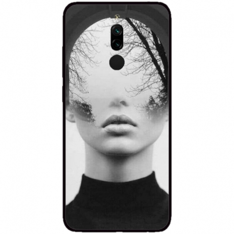 Husa personalizata tip carcasa HQPrint pentru Xiaomi Redmi 8A, model Abstract Lady, multicolor, S1D1M0066