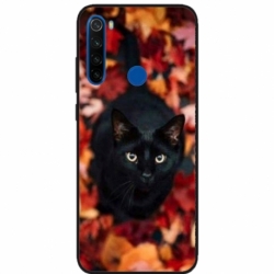 Husa personalizata tip carcasa HQPrint pentru Xiaomi Redmi 9, model Black Cat 3, multicolor, S1D1M0017