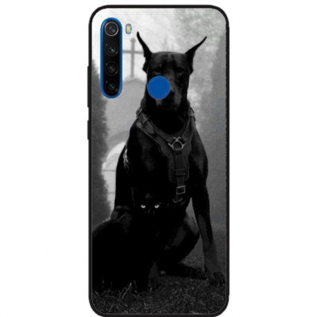 Husa personalizata tip carcasa HQPrint pentru Xiaomi Redmi 9, model Doberman, multicolor, S1D1M0018