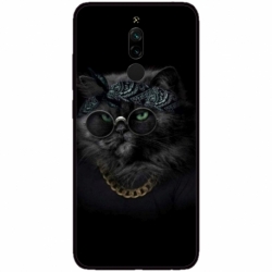 Husa personalizata tip carcasa HQPrint pentru Xiaomi Redmi 8A, model Black Cat 4, multicolor, S1D1M0097