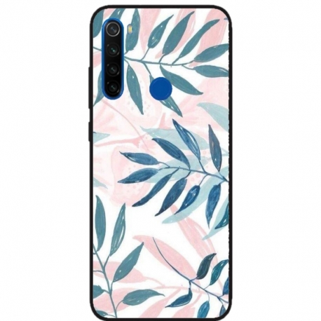 Husa personalizata tip carcasa HQPrint pentru Xiaomi Redmi 9, model Leaf Design 1, multicolor, S1D1M0044