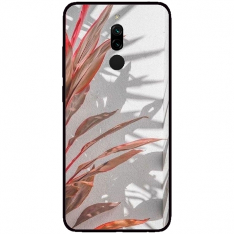 Husa personalizata tip carcasa HQPrint pentru Xiaomi Redmi 8A, model Leaf Design 4, multicolor, S1D1M0155