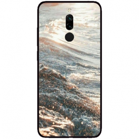 Husa personalizata tip carcasa HQPrint pentru Xiaomi Redmi 8A, model Ocean Water 1 , multicolor, S1D1M0200