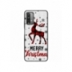 Husa personalizata tip carcasa HQPrint pentru Xiaomi Redmi 9T, model Merry Christmas Reindeer 1, multicolor, S1D1M0049