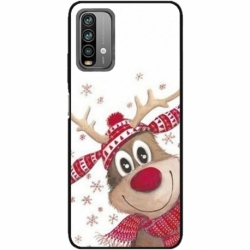 Husa personalizata tip carcasa HQPrint pentru Xiaomi Redmi 9T, model Reindeer 3, multicolor, S1D1M0053