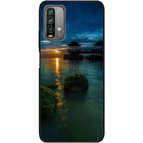 Husa personalizata tip carcasa HQPrint pentru Xiaomi Redmi 9T, model Nice View 1, multicolor, S1D1M0060