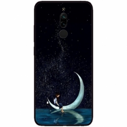 Husa personalizata tip carcasa HQPrint pentru Xiaomi Redmi 8A, model Moon Fishing, multicolor, S1D1M0270