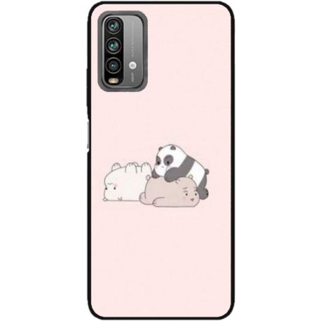Husa personalizata tip carcasa HQPrint pentru Xiaomi Redmi 9T, model Bears 3, multicolor, S1D1M0115