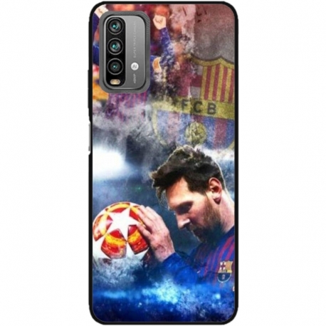 Husa personalizata tip carcasa HQPrint pentru Xiaomi Redmi 9T, model Messi 1, multicolor, S1D1M0122