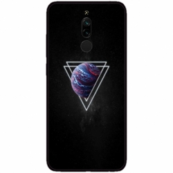 Husa personalizata tip carcasa HQPrint pentru Xiaomi Redmi 8A, model Triangle Planet, multicolor, S1D1M0278