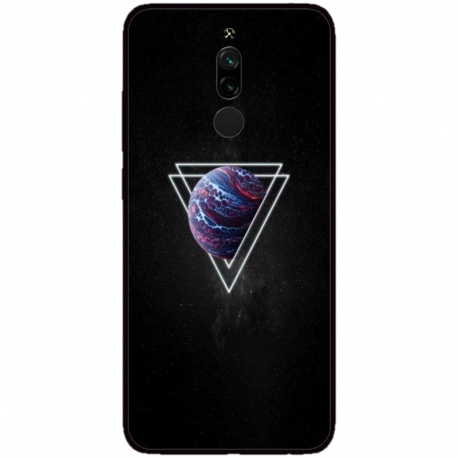 Husa personalizata tip carcasa HQPrint pentru Xiaomi Redmi 8A, model Triangle Planet, multicolor, S1D1M0278
