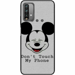 Husa personalizata tip carcasa HQPrint pentru Xiaomi Redmi 9T, model Dont Touch my Phone 3, multicolor, S1D1M0123