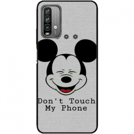 Husa personalizata tip carcasa HQPrint pentru Xiaomi Redmi 9T, model Dont Touch my Phone 3, multicolor, S1D1M0123