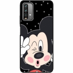 Husa personalizata tip carcasa HQPrint pentru Xiaomi Redmi 9T, model Mickey 1, multicolor, S1D1M0124