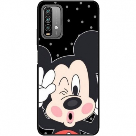Husa personalizata tip carcasa HQPrint pentru Xiaomi Redmi 9T, model Mickey 1, multicolor, S1D1M0124