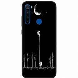 Husa personalizata tip carcasa HQPrint pentru Xiaomi Redmi 9, model Climbing to the Moon, multicolor, S1D1M0233