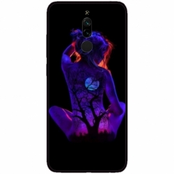 Husa personalizata tip carcasa HQPrint pentru Xiaomi Redmi 8A, model Colorful 8, multicolor, S1D1M0329