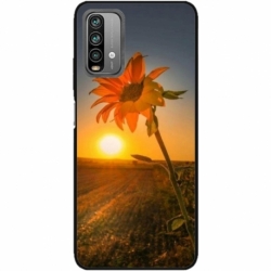 Husa personalizata tip carcasa HQPrint pentru Xiaomi Redmi 9T, model Sunflower 2, multicolor, S1D1M0194