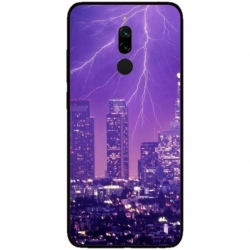 Husa personalizata tip carcasa HQPrint pentru Xiaomi Redmi 8A, model Purple Lightning, multicolor, S1D1M0354