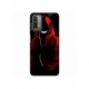 Husa personalizata tip carcasa HQPrint pentru Xiaomi Redmi 9T, model Evil Hoodie Man, multicolor, S1D1M0197