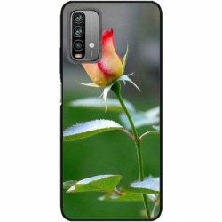 Husa personalizata tip carcasa HQPrint pentru Xiaomi Redmi 9T, model Flowers 13, multicolor, S1D1M0206