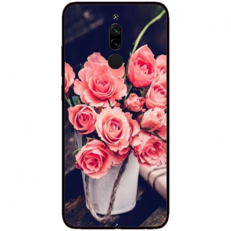 Husa personalizata tip carcasa HQPrint pentru Xiaomi Redmi 8A, model Flowers 22, multicolor, S1D1M0379