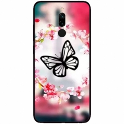Husa personalizata tip carcasa HQPrint pentru Xiaomi Redmi 8A, model Butterfly 8, multicolor, S1D1M0380