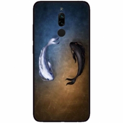Husa personalizata tip carcasa HQPrint pentru Xiaomi Redmi 8A, model Ying and Yang Fish, multicolor, S1D1M0390