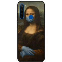 Husa personalizata tip carcasa HQPrint pentru Xiaomi Redmi 9, model Covid Mona Lisa, multicolor, S1D1M0327