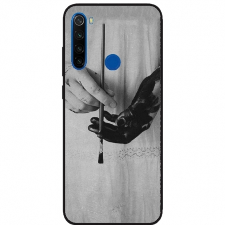Husa personalizata tip carcasa HQPrint pentru Xiaomi Redmi 9, model Black Paint, multicolor, S1D1M0336