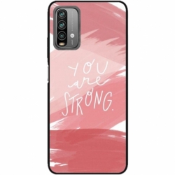 Husa personalizata tip carcasa HQPrint pentru Xiaomi Redmi 9T, model You are Strong, multicolor, S1D1M0275