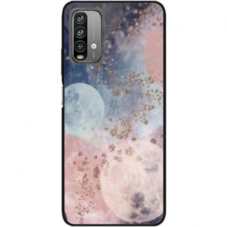 Husa personalizata tip carcasa HQPrint pentru Xiaomi Redmi 9T, model Abstract 2, multicolor, S1D1M0335