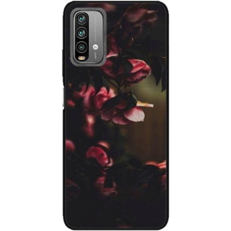 Husa personalizata tip carcasa HQPrint pentru Xiaomi Redmi 9T, model Flowers 20, multicolor, S1D1M0344