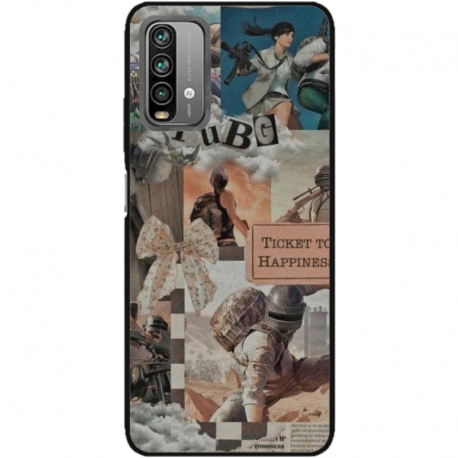 Husa personalizata tip carcasa HQPrint pentru Xiaomi Redmi 9T, model PUBG 2, multicolor, S1D1M0363