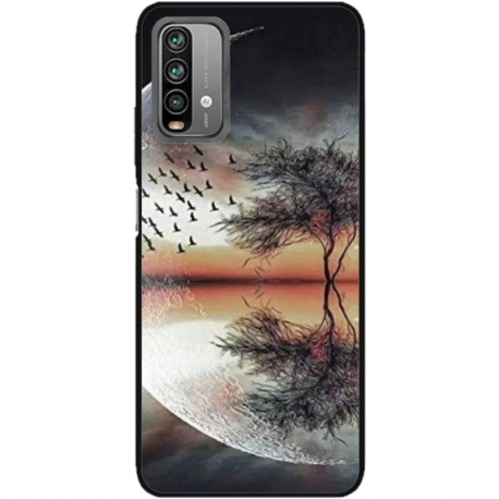 Husa personalizata tip carcasa HQPrint pentru Xiaomi Redmi 9T, model Time Flies 3, multicolor, S1D1M0366