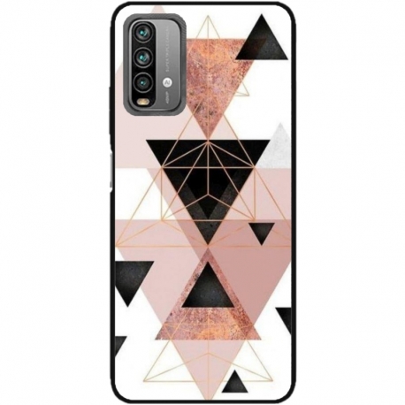 Husa personalizata tip carcasa HQPrint pentru Xiaomi Redmi 9T, model Abstract 5, multicolor, S1D1M0368