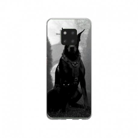 Husa personalizata tip carcasa HQPrint pentru Xiaomi Redmi Note 9 Pro, model Doberman, multicolor, S1D1M0018