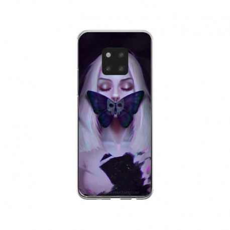 Husa personalizata tip carcasa HQPrint pentru Xiaomi Redmi Note 9 Pro, model Butterfly Mouth 1, multicolor, S1D1M0351