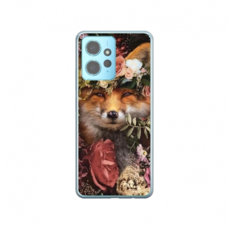 Husa personalizata tip carcasa HQPrint pentru Xiaomi Redmi 12, model Fox, multicolor, S1D1M0213